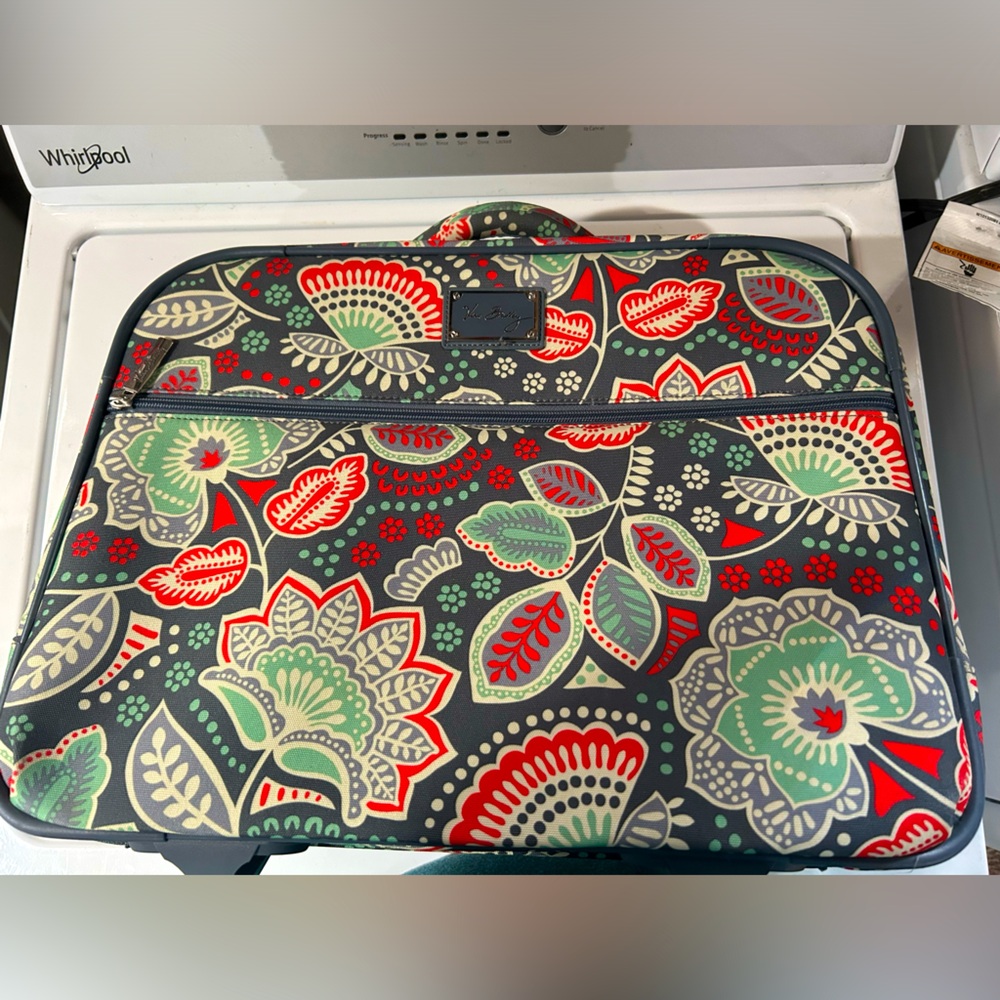 Vera Bradley Floral Nordic Rolling Laptop Bag